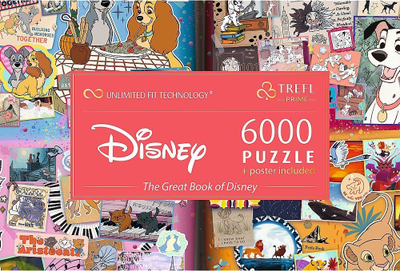 Puzzle Trefl Prime Disney The Great Book of Disney, 6000 pjesë, me poster