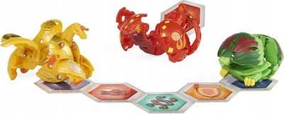 Set loje Bakugan Evolutions Starter Pack, 3 figura, lojë me aftësi, shumëngjyrësh