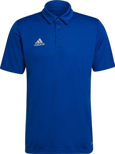 Bluzë polo Adidas Entrada 22 për burra HG6285, material poliestër i ricikluar, teknologji Aeroready, blu