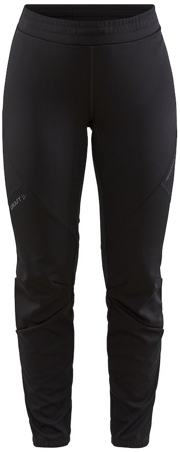 Pantallona sportive për goca Craft Glide FZ, softshell, me zinxhir anash, të zeza