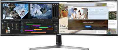 Monitor Samsung C49RG90 (LC49RG90SSRXEN), 49" QLED, QHD, i zi