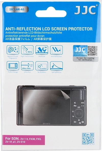 Mbrojtës ekrani JJC LAR A1, kundër shkëlqimit, për Sony ZV 1 II FX30 FX3 ZV 1F A1, i tejdukshëm