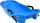 Slita Hamax Sno Glider, 90cm, me doreza frenimi, blu qielli