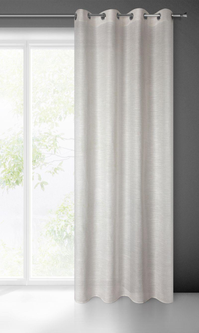 Perde Eurofirany Drape 386684, 140 x 250 cm, poliester, e bardhë