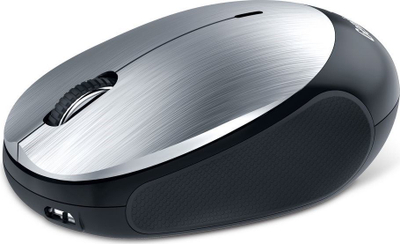 Maus Genius NX-9000BT, wireless, USB, i zi dhe i argjendtë