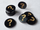 Shënues loje Crafters Quest Markers, simbol pikëpyetje, të zinj dhe ari