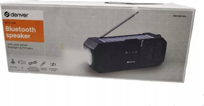 Kaltoparlant Bluetooth Denver BTG-158, 80W, me panel diell, me radio FM, i zi