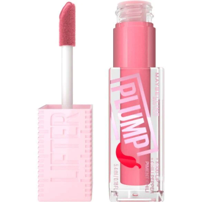 Buzëkuq i lëngshëm Maybelline Maxi Lip + Chilli Pepper, 001 Blush Blaze, 5.4 ml