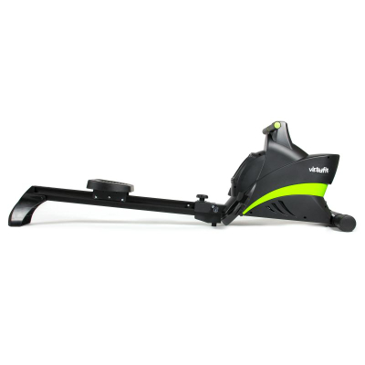 Makinë varkarie VirtuFit Ergometer Rowing Trainer Semi-Pro, me rezistencë që e rregullon vetë, me kompjuter trajnimi, e zezë