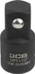 Adapter goditës JCB JCB 80934MPB, 3/8" F në 1/2" M, metalik