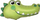 Balonë folie Flexmetal FXCrocodile, 24", formë krokodili, shumëngjyrësh