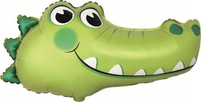 Balonë folie Flexmetal FXCrocodile, 24", formë krokodili, shumëngjyrësh