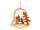 Ornament Krishtlindjes Deko BD-29353NE, prej druri, 9x5x10cm, ngjyrë druri