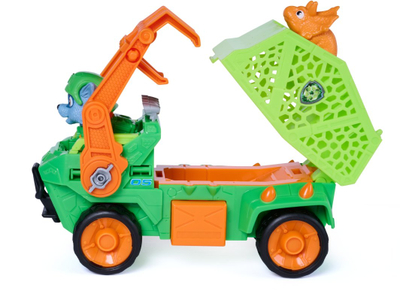 Lodër makinë Spin Master Paw Patrol Rocky Dino Rescue, set figurash, jeshile portokalli