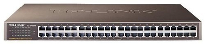 Мрежен прекинувач TP-Link TL-SF1048, 48 порти 10/100Mbps, за монтажа во рек, црн