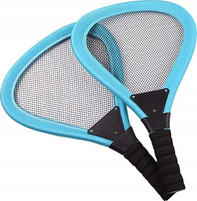 Set lodrash badminton Norimpex, 2 raketa, 2 fshikëza LED, shumëngjyrëshe