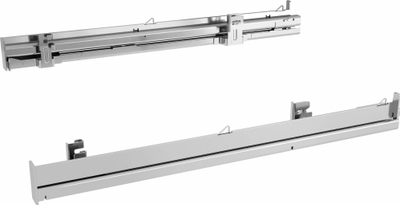 Aksesor teleskopik furre Siemens HZ638000, çelik inox, për furra 45 cm dhe 60 cm, argjendtë