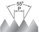Vidhosëse cilindrike HSS 1/4", për tub G DIN ISO 22, metal