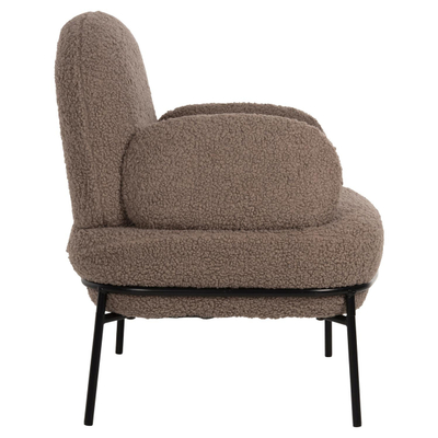 Kolltuk Agnes 74x71x83Hcm (HM9525.25), kaftë/ zezë