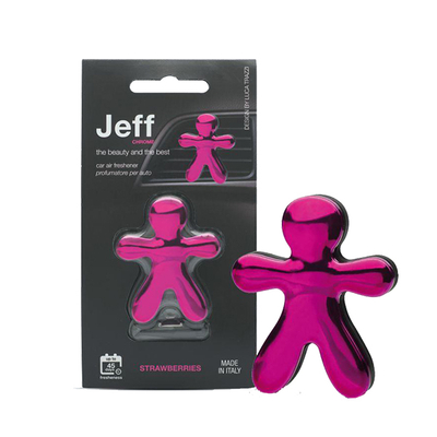 Aromë për veturë Mr & Mrs Fragrance Jeff Chrome Strawberries