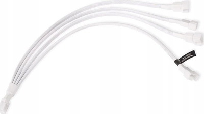 Kabllo splitter Alphacool 4-Pin në 4x 4-Pin PWM, 30cm, e bardhë