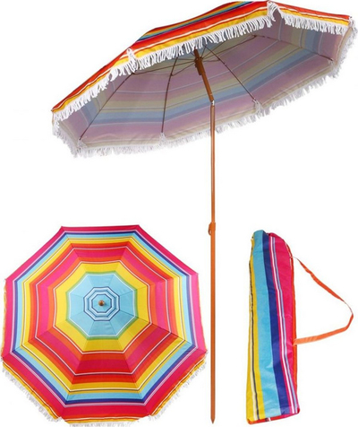 Ombrellë plazhi dhe ballkoni Royokamp, 180 cm, e kuqe,