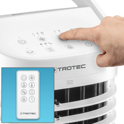 Ftohës ajri me ngrohje Trotec PAE 19 H, 2000W, me telekomandë, i bardhë