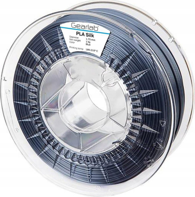 Filament 3D Gearlab GLB251240 PLA Silk, 1.75mm, 1kg, blu e errët