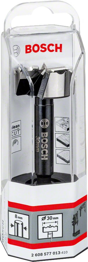 Bit Forstner Bosch 2608577013, 30mm, çelik i fortifikuar