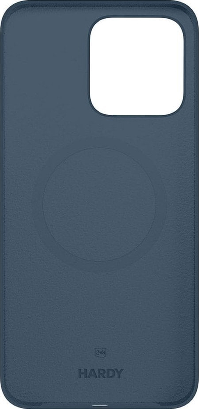Mbrojtëse silikoni 3MK MagCase për iPhone 15 Pro, me MagSafe, blu royal