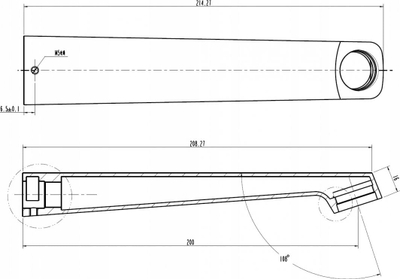 Bateri e fshehtë për vaskë Hansgrohe Talis E 71745670, set dushi, e zezë mat