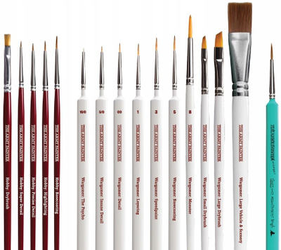 Set furçash The Army Painter New Brush Rack Pack, për miniatura, shumëngjyrësh