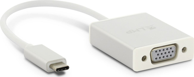 Adapter USB LMP 15979, USB C në VGA, Full HD 1920x1080, argjendtë