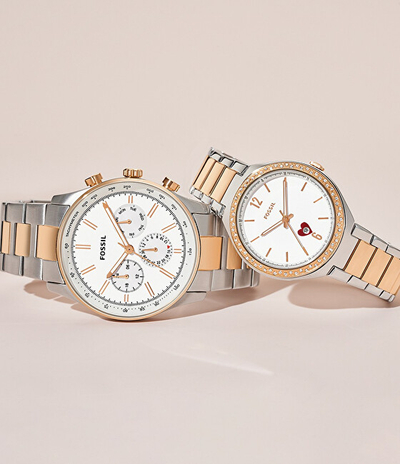 Set orë Fossil His and Hers BQ2756SET