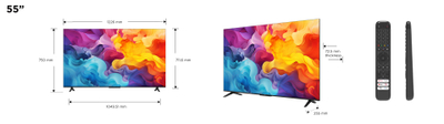 Телевизор TCL P655 55P655, 55\", 4K LED, Google TV