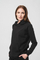 Bluzë sportive për gra WOMEN'S COTTON LACE SWEATSHIRT, pambuk, madhësia S, e zezë