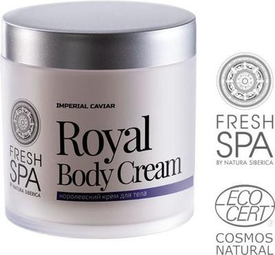 Krem trupi Natura Siberica Fresh Spa Imperial Caviar Royal Body Cream, 400 ml, për ça lloj lëkure, i bardhë