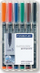 Set markera Staedtler Lumocolor S, permanent, 6 copë, shumëngjyrësh