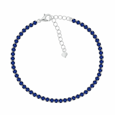 Byzylyk Tenis me Cubic Zirconia Blu BRC171WB