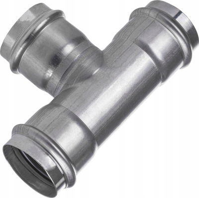 Fiting presi SANHA 9130, në formë T, 18 mm, çelik inox