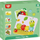 Lojë druri me kunja Tooky Toy Pattern Pegs Big, edukative, me figura insektesh, shumëngjyrëshe