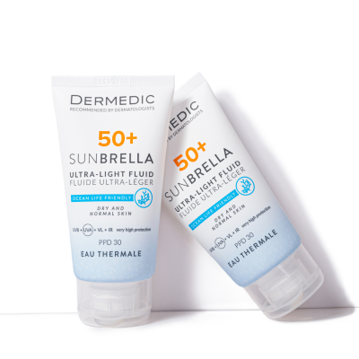 Krem fluid për lëkura normale dhe të thata Dermedic SUNBRELLA SPF50+, 40ml
