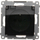 Prizë Kontakt Simon 54 DGZ1BZ.01/49A, modul IP44 16A 250V, kapak transparent, e zezë mat