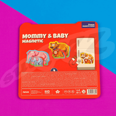 Puzël magnetik Puedo Mommy & Baby Bear, arusha, 18.5 x 15 cm, shumëngjyrësh