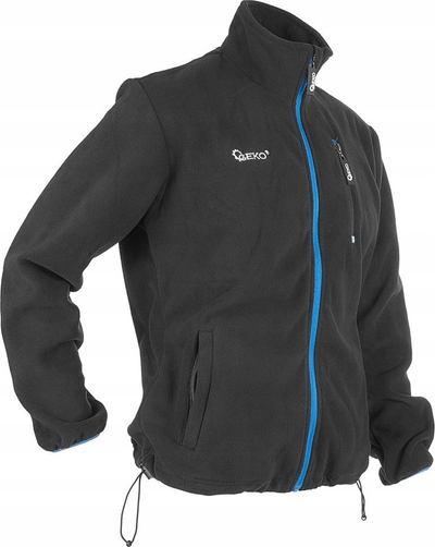 Jakne polar GEKO, 100% poliester 280g, madhësia XXXL, e zezë
