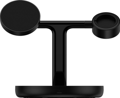 Karikues wireless Baseus Swan 3 në 1, MagSafe 15W, dalje USB 5V 1A, i zi