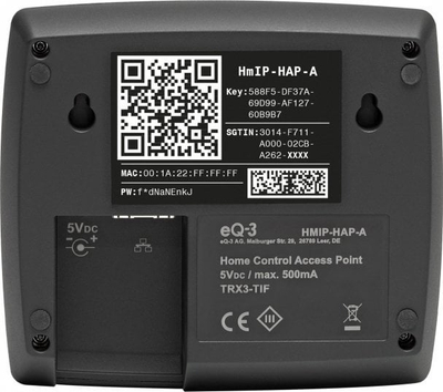 Qendër smart home Homematic IP 160275A0, wireless, i bardhë