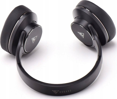 Kufje over ear DOQAUS Design 1, pa tela, 65 orë bateri, të zeza