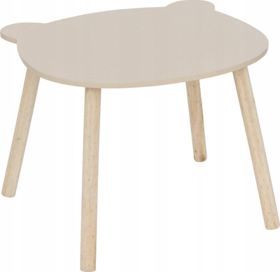 Tavolinë për kalamoj Atmosphera Softness, formë ariushi, D 60 cm, bezhë