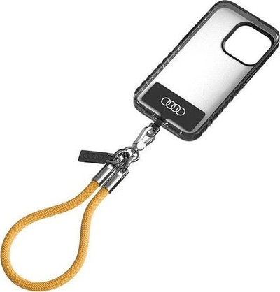 Varg telefoni Audi Universal Phone Lanyard 28cm, 8mm, i zi me të verdhë